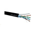 Instalační kabel Solarix venkovní FTP, Cat5E, drát, PE, samonosný, cívka 305m SXKD-5E-FTP-PE-SAM