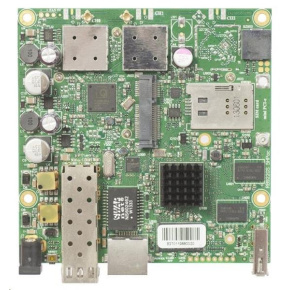 MikroTik RouterBOARD RB922UAGS-5HPacD,720MHz CPU,128MB RAM, 1x LAN, 1x SFP slot, 1xminiPCIe slot + SIM, vč.L4