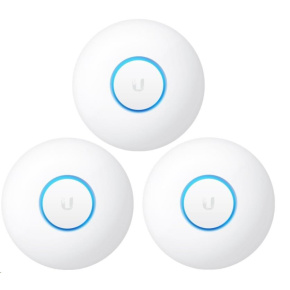 UBNT UniFi AP nanoHD, 3-PACK, bez PoE! [vnitřní AP, 2.4+5GHz (300Mbps+1733Mbps), MU-MIMO, 802.11a/b/g/n]