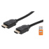 MANHATTAN Kabel HDMI Premium High Speed + Ethernet, 3m, černý