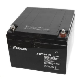 Baterie - FUKAWA FWL 24-12 (12V/24 Ah - M5), životnost 10let