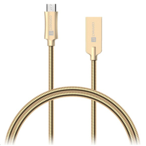 CONNECT IT Wirez Steel Knight Micro USB - USB, metallic gold, 1 m