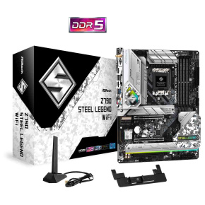 ASRock MB Sc LGA1700 Z790 STEEL LEGEND WIFI, Intel Z790, 4xDDR5, 1xDP, 1xHDMI, WI-FI