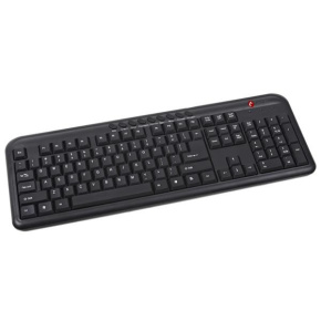 C-TECH klávesnice KB-102M USB, multimediální, slim, black, CZ/SK