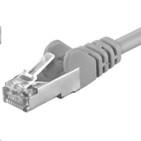 PREMIUMCORD Patch kabel CAT6a S-FTP, RJ45-RJ45, AWG 26/7 7m šedá