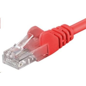 PremiumCord Patch kabel UTP RJ45-RJ45 CAT6 1m červená