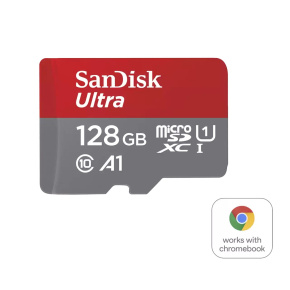 SanDisk MicroSDXC karta 128GB Ultra pro Chromebook (R:160/W:260 MB/s, UHS I, C10, A1)