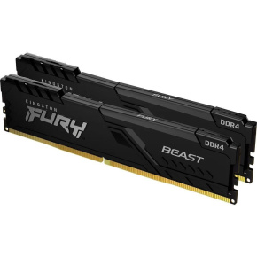 KINGSTON DIMM DDR4 16GB (Kit of 2) 3733MT/s CL19 FURY Beast Černá