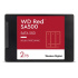 WD RED SSD 3D NAND WDS200T2R0A 2TB SATA/600, (R:560, W:530MB/s), 2.5"