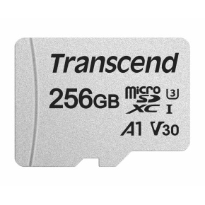 TRANSCEND MicroSDXC karta 256GB 300S, UHS-I U3 V30 + adaptér