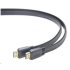 PREMIUMCORD HDMI High Speed + Ethernet plochý kabel, zlacené konektory, 5m