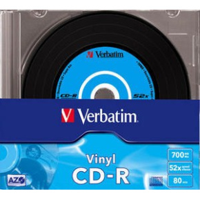 VERBATIM CD-R(10-Pack)Slim/Vinyl/DLP/52x/700MB