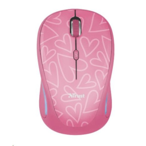 TRUST Myš Yvi Wireless Mouse USB, pink (růžová)