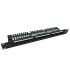 Solarix Patch panel 24 x RJ45 CAT5E UTP s vyvazovací lištou 1U SX24L-5E-UTP-BK-N