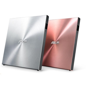 ASUS DVD SDRW-08U5S-U/SIL/G/AS, External Slim DVD-RW, silver, USB + Cyberlink Power2Go 8