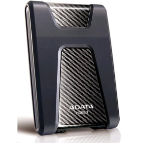 ADATA Externí HDD 4TB 2,5" USB 3.1 DashDrive Durable HD650, černý (gumový, nárazu odolný)