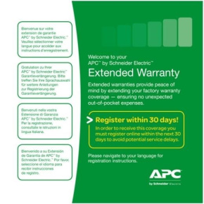 APC Easy (1) Year Extended Warranty for (New product purchases) Easy UPS SRV 6 kVA - obálka