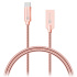 CONNECT IT Wirez Steel Knight USB-C (Type C) - USB-A, metallic rose-gold, 1 m