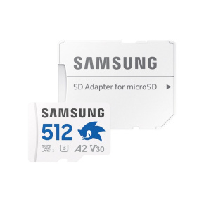 Samsung micro SDXC karta 512GB PRO Plus 'Sonic the Hedgedog™' + SD adaptér