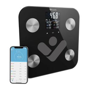 TrueLife FitShape S6 BT - Bioelektrická impedanční bluetooth váha - černá