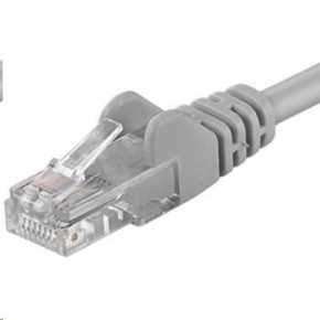 PREMIUMCORD Patch kabel UTP RJ45-RJ45 CAT5e 0.1m šedá