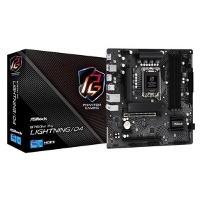 ASRock MB Sc LGA1700 B760M PG LIGHTNING/D4, Intel B760, 4xDDR4, 1xDP, 1xHDMI, mATX