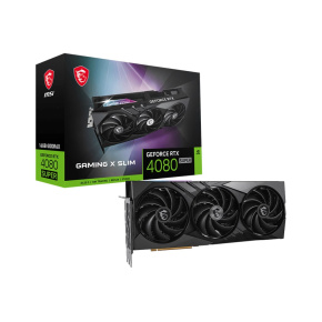 BAZAR - MSI VGA NVIDIA GeForce RTX 4080 SUPER 16G GAMING X SLIM, 16G GDDR6X, 2xDP, 2xHDMI - Po opravě (Bez příšlušenství