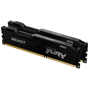 KINGSTON DIMM DDR3 16GB (Kit of 2) 1600MT/s CL10 FURY Beast Černá