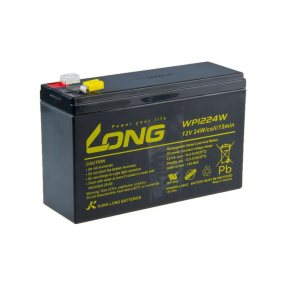 Long 12V 6Ah olověný akumulátor HighRate F2