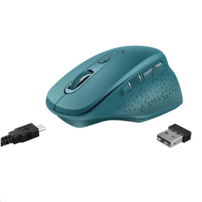 TRUST bezdrátová Myš Ozaa Rechargeable Wireless Mouse - blue