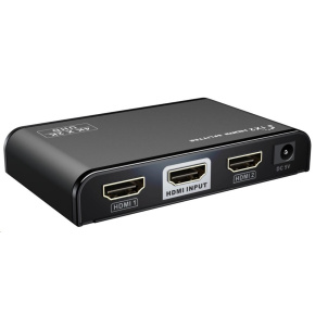 PREMIUMCORD HDMI 2.0 splitter 1-2 porty, 4K x 2K/60Hz, FULL HD, 3D, černý