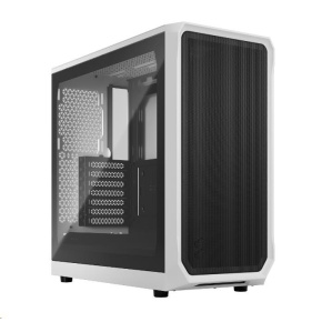 FRACTAL DESIGN skříň Focus 2 White TG Clear Tint, 2x USB 3.0, bez zdroje, mATX