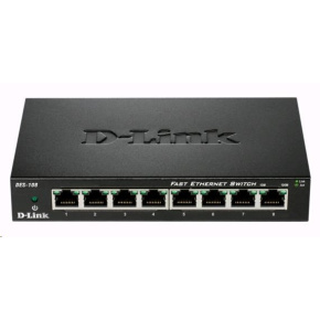 D-Link DES-108 8-port 10/100 Metal Housing Desktop Switch