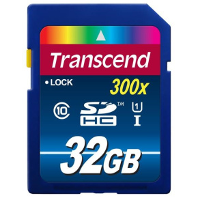 TRANSCEND SDHC karta 32GB Premium, Class 10 UHS-I, 300X