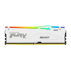 KINGSTON DIMM DDR5 32GB 6400MT/s CL32 Non-ECC FURY Beast RGB EXPO, Bílá