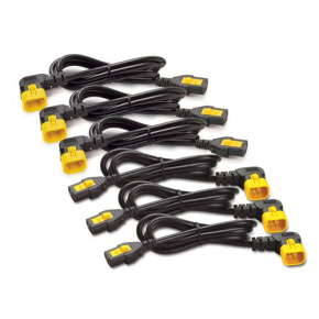 APC Power Cord Kit (6 ks), Locking, C19 to C20, (90°), 0.6m