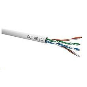 Instalační kabel Solarix UTP, Cat5E, drát, PVC, box 100m SXKD-5E-UTP-PVC