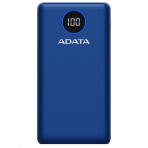 ADATA PowerBank P20000QCD - externí baterie pro mobil/tablet 20000mAh, 2,1A, modrá (74Wh)