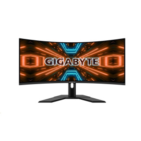 GIGABYTE LCD - 34" Gaming monitor G34WQC A, Prohnutý VA1500R, 3440x1440 WQHD, 144Hz, 4000:1, 350cd/m2, 1ms, 2xHDMI, 1xDP