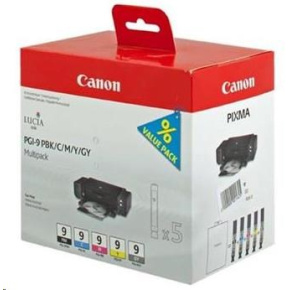 Canon CARTRIDGE PGI-9 PBK/C/M/Y/GY MULTI-PACK pro PIXMA Pro9500 MARK II, PIXMA iX7000