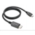 C-TECH kabel DisplayPort/HDMI, 2m, černý