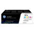 HP 201X 3-pack High Yield Cyan/Magenta/Yellow Original LaserJet Toner Cartridges (CF253XM) (2,300 / 2,300 / 2,300 pages)