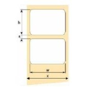 OEM samolepící etikety 70mm x 15mm, bílý papír, cena za 1000 ks