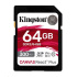 Kingston SDXC karta 64GB Canvas React Plus SDHC UHS-II 300R/260W U3 V90 for Full HD/4K/8K