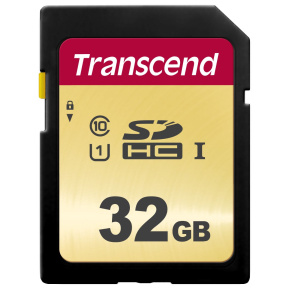 TRANSCEND SDHC karta 32GB 500S, UHS-I U1 (R:95/W:35MB/s)