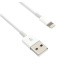 C-TECH kabel USB 2.0 Lightning (IP5 a vyšší) nabíjecí a synchronizační kabel, 2m, bílý