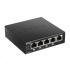 D-Link DGS-1005P 5-port Gigabit Desktop PoE+ Switch, 4 porty jsou PoE+, PoE budget 60W