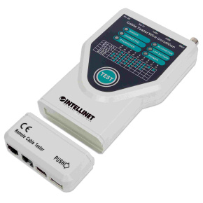 Intellinet Cable Tester, 5-in-1, RJ45, RJ11, USB, Firewire, BNC