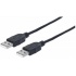 MANHATTAN kabel USB 2.0, Type-A Male to Type-A Male, 3m, Black