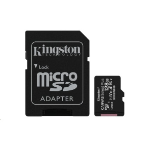 Kingston MicroSDXC karta 128GB Canvas Select Plus 100R A1 C10 Card + SD adaptér